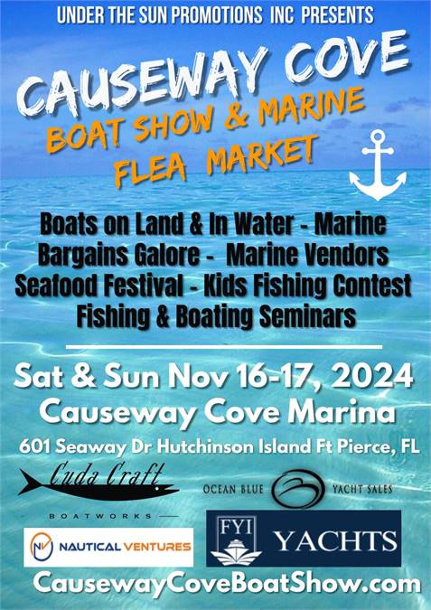 Set Sail for Adventure at the 5th Annual 2024 Causeway Cove Boat Show & Sale, Marine 