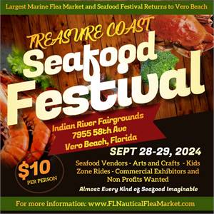 Vendor Spots Available at Treasure Coast Seafood Festival