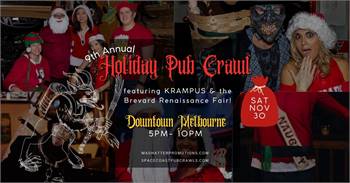 9th Holiday Pub Crawl Melbourne with KRAMPUS & the Brevard Renaissance Fair