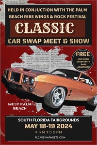 Palm Beach Car Swap Meet and Car Show Promises a Weekend of Classic Cars, Great Food,